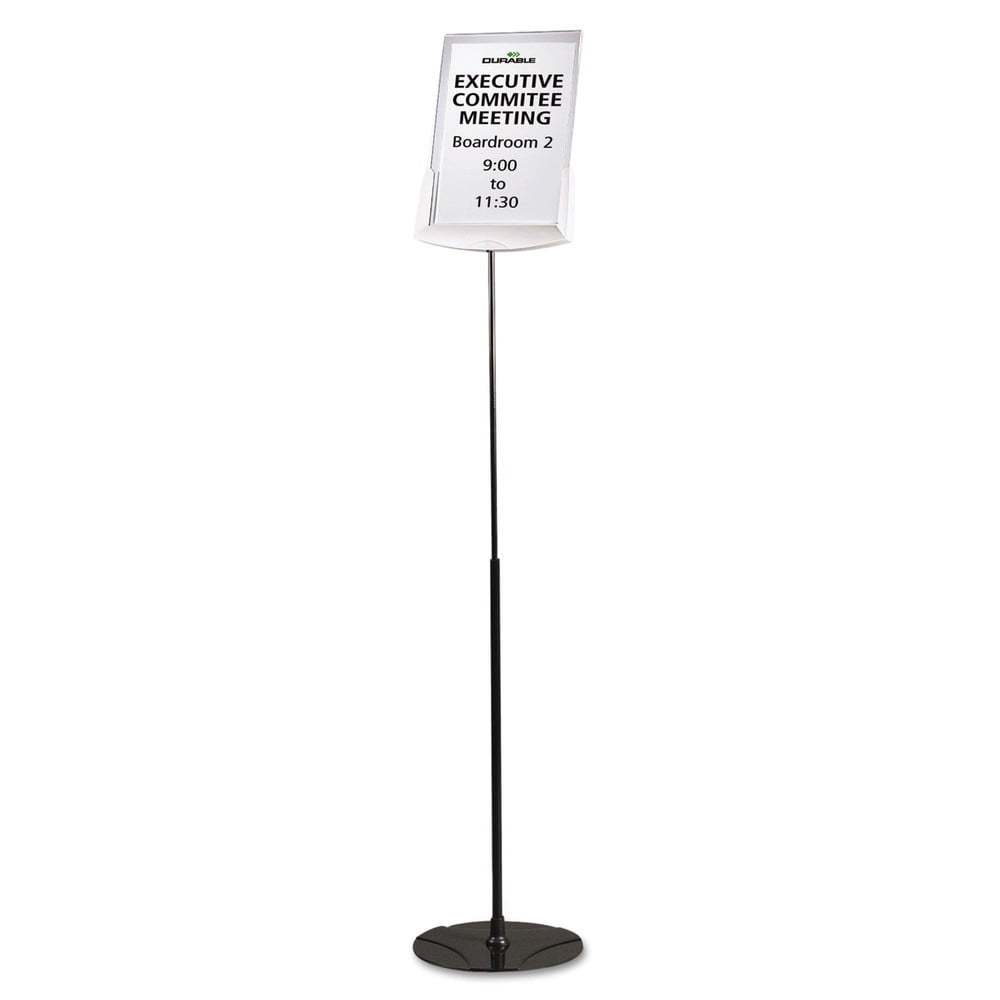 Picture of Durable Office Products 558957 Sherpa Infobase Floor Stand&#44; Gray