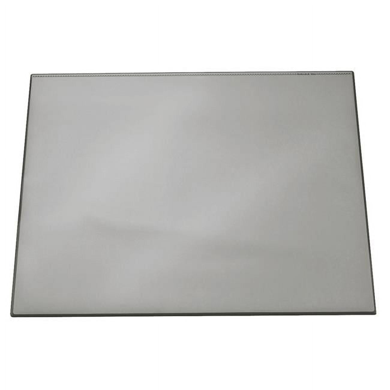 720310 26 x 20 in. Rectangular Desk Pad with Transparent Overlay, Gray