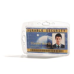 890519 Single Shell-Style Id Card Holder, Transparent - Box of 10