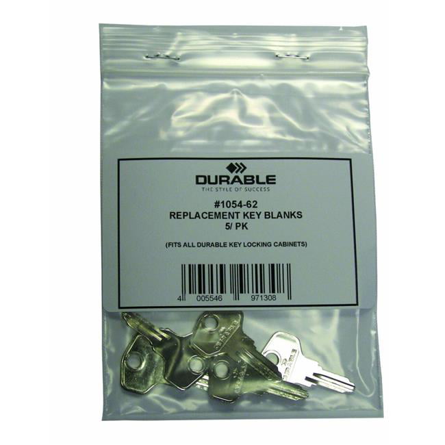 Picture of Durable Office Products 105462 Replacement Key Blanks&#44; Silver - Pack of 5
