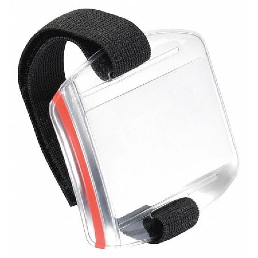 841419 Card Holder Outdoor Secure with Arm Band, Transparent - Box of 10