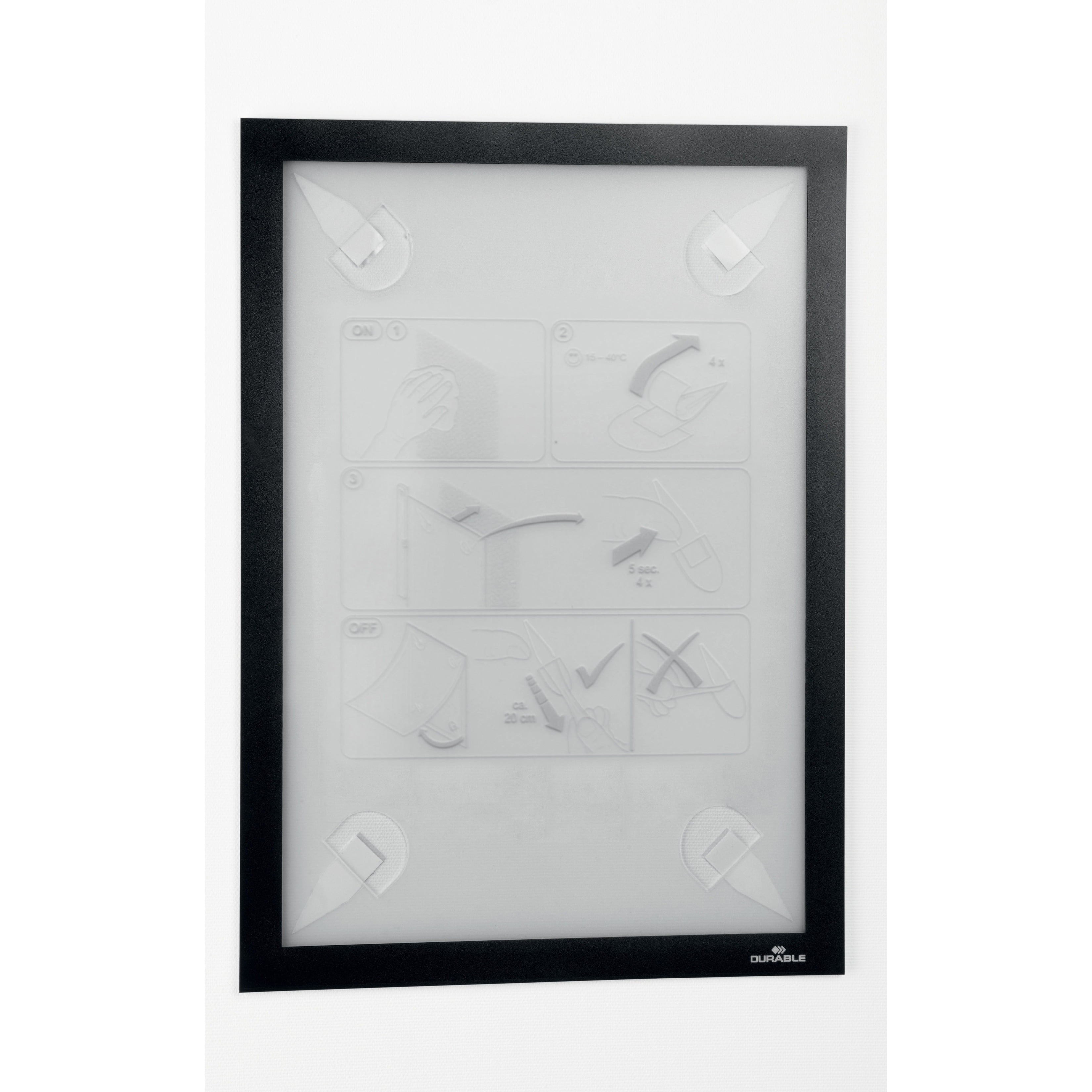 400501 Duraframe Wallpaper - Letter, Black
