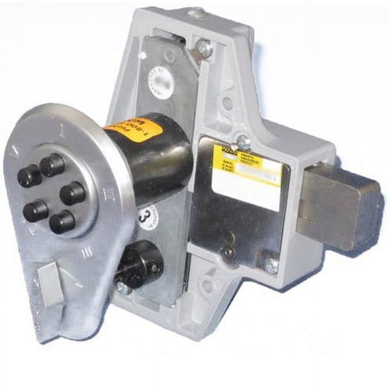 Deadbolt Push Button Keyless Lock - Satin Chrome