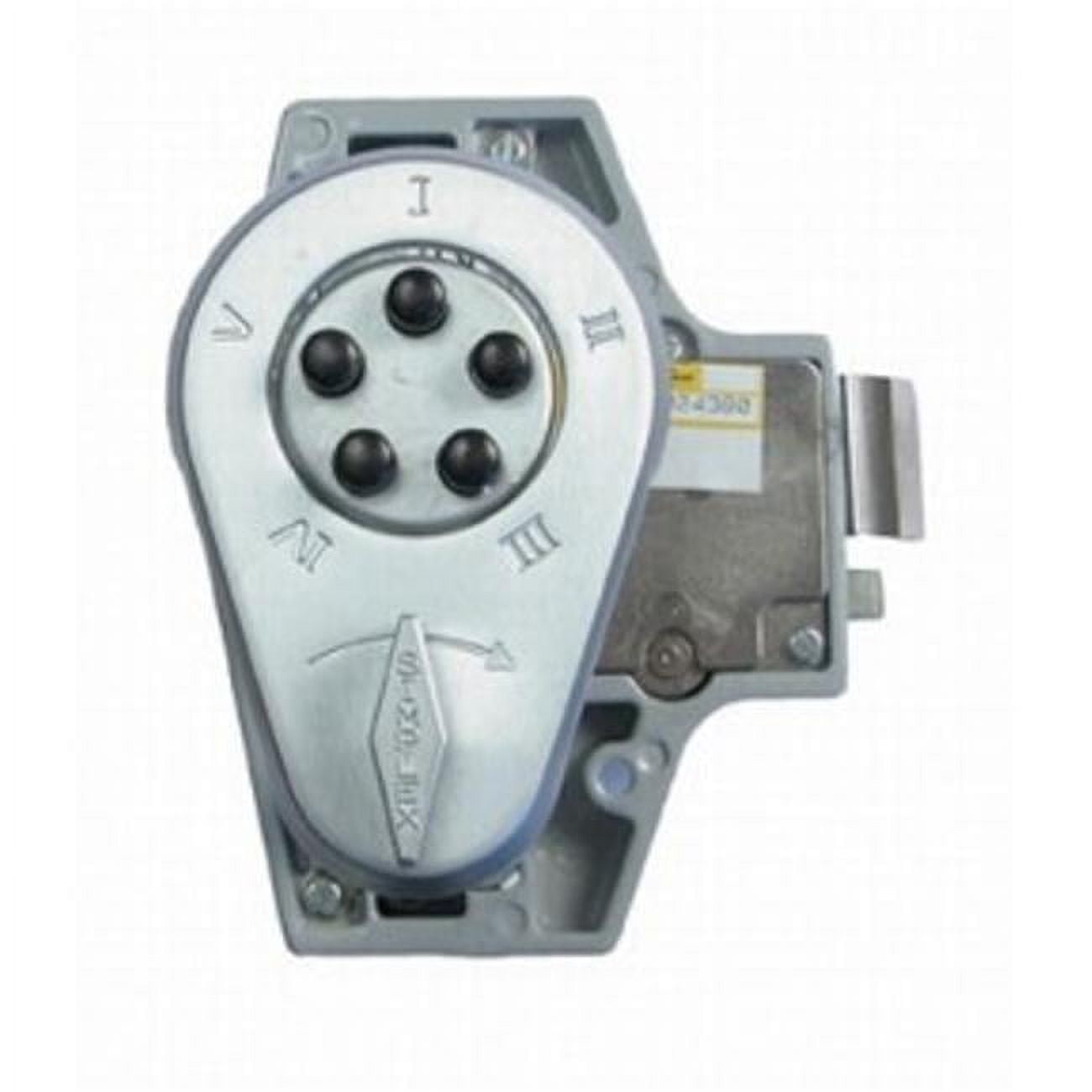 Keyless Spring Latch Lock - Satin Chrome