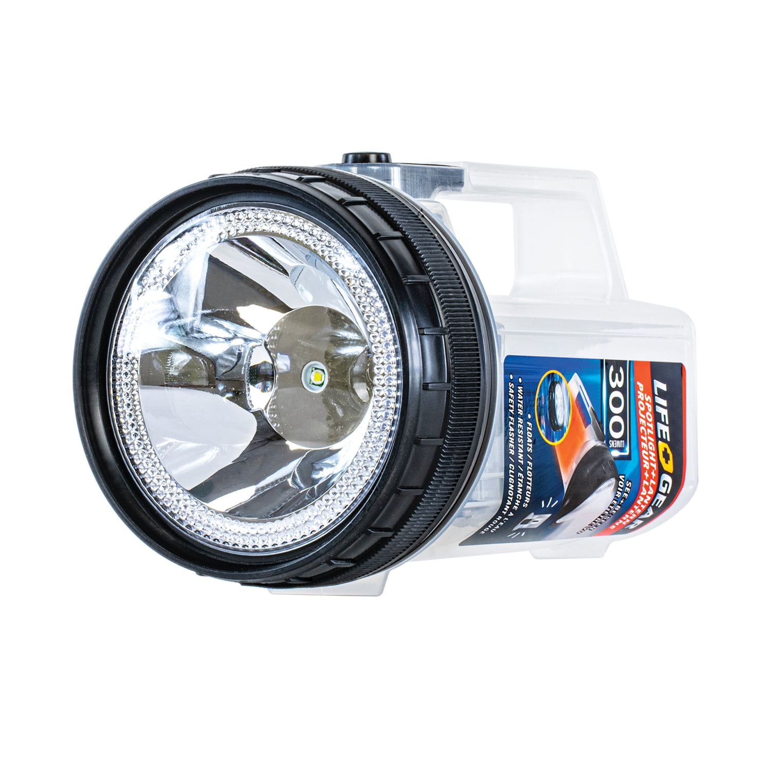 Life Gear 41-3975 AR Tech Floating Lantern & Spotlight, Clear