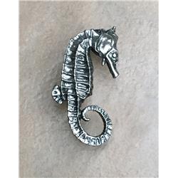 Right Facing Sea Horse Knob - Satin Finish