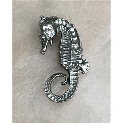 Right Facing Sea Horse Knob - Satin Finish