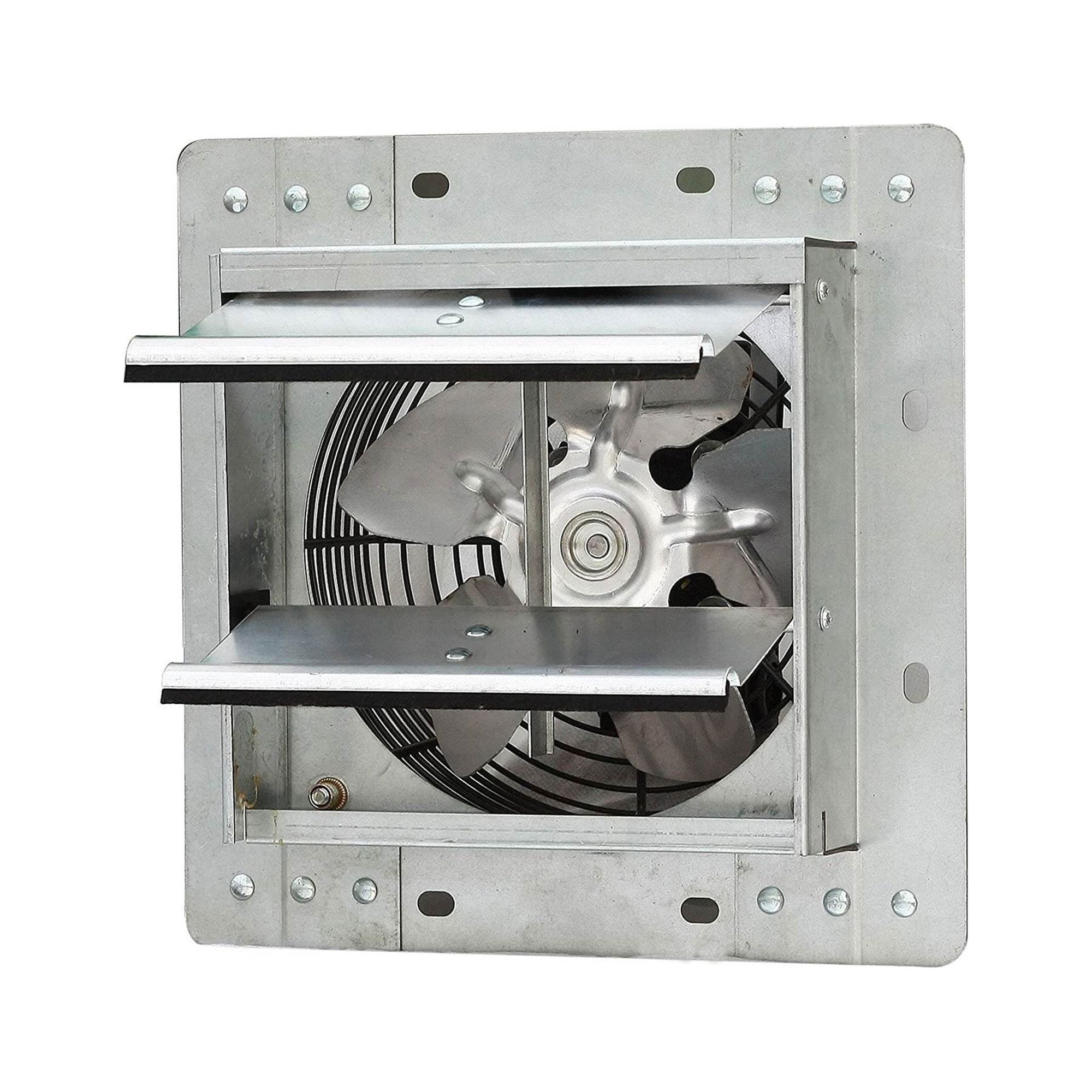 Picture of Dr. Heater USA ILG8SF7V 7 in. ILiving Speed Shutter Exhaust Fan Crawl Space Ventilator - Wall Mounted&#44; Silver