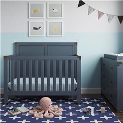 Picture of Baby Relax DA7319B5-BL 5-in-1 Miles Convertible Crib&#44; Graphite Blue