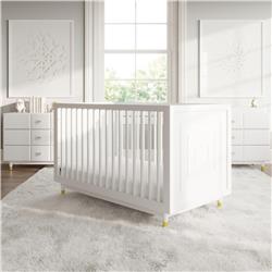 Picture of Little Seeds DA8036379LS Aviary 3-in-1 Crib with Adjustable Mattress Height&#44; White