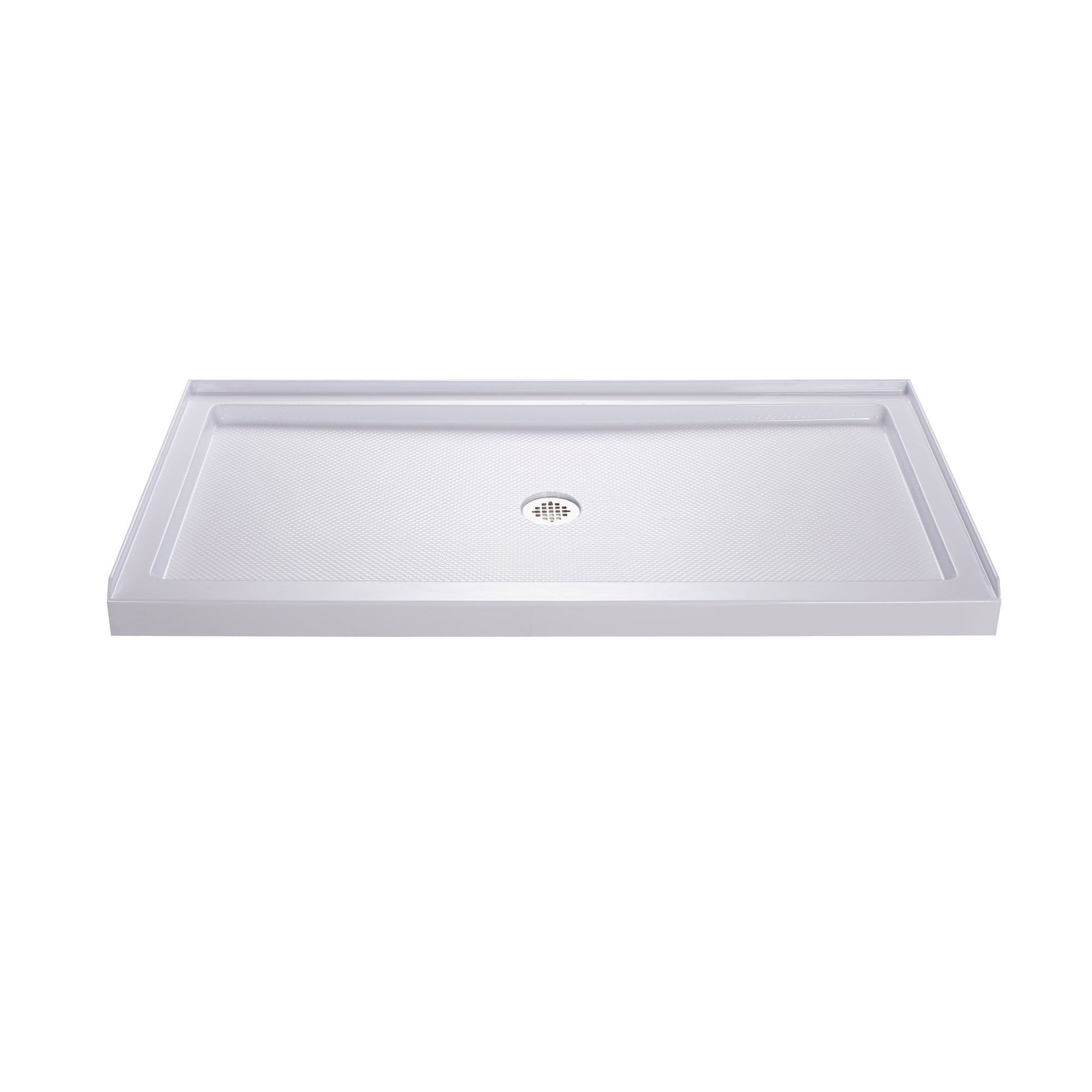 DLT-1134540 34 x 54 x 2.75 in. DreamLine SlimLine Center Drain Single Threshold Shower Base in White