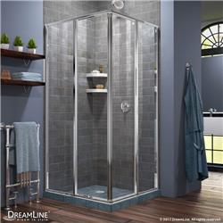 SHEN-8134340-01 34.5 in. Cornerview Framed Sliding Shower Enclosure - Chrome