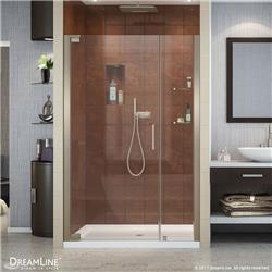 SHDR-4137720-04 37.25-39.25 in. Elegance Frameless Pivot Shower Door - Brushed Nickel