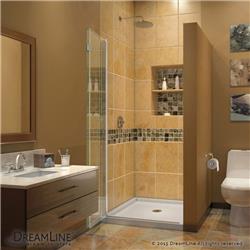 72 x 29.5 in. Aqua Fold Clear Glass Shower Door - Chrome