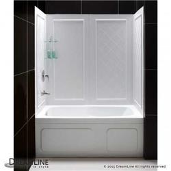Picture of DreamLine SHBW-1360603-01 QWALL-Tub Backwall Kit - White