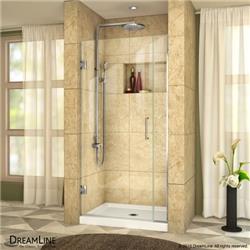 SHDR-243007210-09 72 x 30-30.5 in. Unidoor Plus Hinged Shower Door, Satin Black