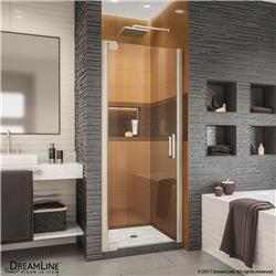SHDR-4332000-04 72 H x 32 .25 - 34 .25 W in. ElegancexLS Frameless Pivot Shower Door in Brushed Nickel