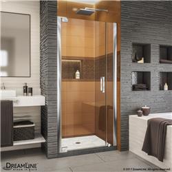 SHDR-4328060-01 72 H x 32 .75 - 34 .75 W in. ElegancexLS Frameless Pivot Shower Door in Chrome