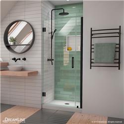 Picture of DreamLine SHDR-2030723-09 72 x 30-31 in. Unidoor-LS Frameless Hinged Shower Door&#44; Satin Black
