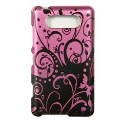 Picture of Dream Wireless CANK820PPBKSW Nokia Lumia 820 Crystal Case - Purple with Black Swirl