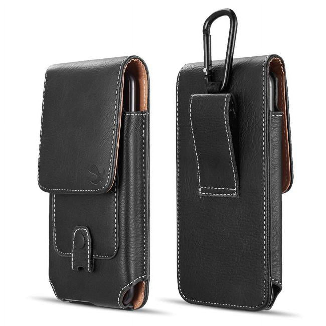 Picture of Dream Wireless LPLGGFLU27VBK 6.3 in. Luxmo No. 27 Mega&#44; LG Flex Vertical Universal Leather Pouch - Black