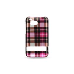 Picture of Dream Wireless CAHTCINCHDHPCK HTC Thunderbolt&#44; Incredible HD & 6400 Crystal Case - Hot Pink Checker