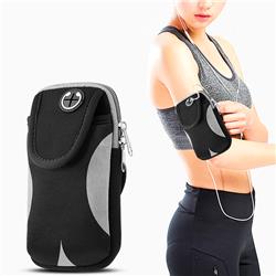 Picture of Dream Wireless ARIP7L-CVN-BKGY Universal Convenient Pouch with Adjustable Sports Armband - Black & Grey