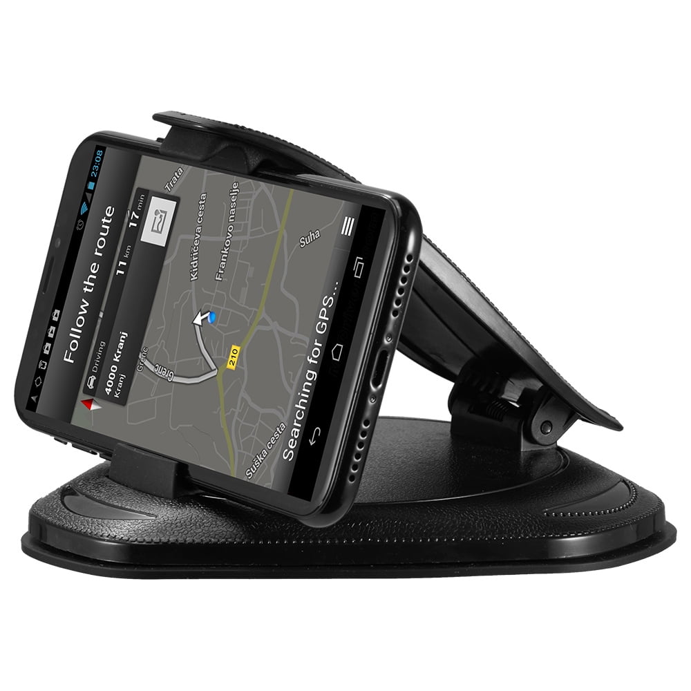 Picture of Coolpad HOCU-62 No.62 Universal Dashboard Car Mount Holder for 3-7 Devices with Adhesive Silicone Pad Clamshell Style, Black
