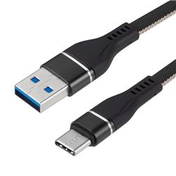 Picture of Motorola DCTYPC-NYL-BK Universal USB Type-C Nylon Data Charging Cable - Black