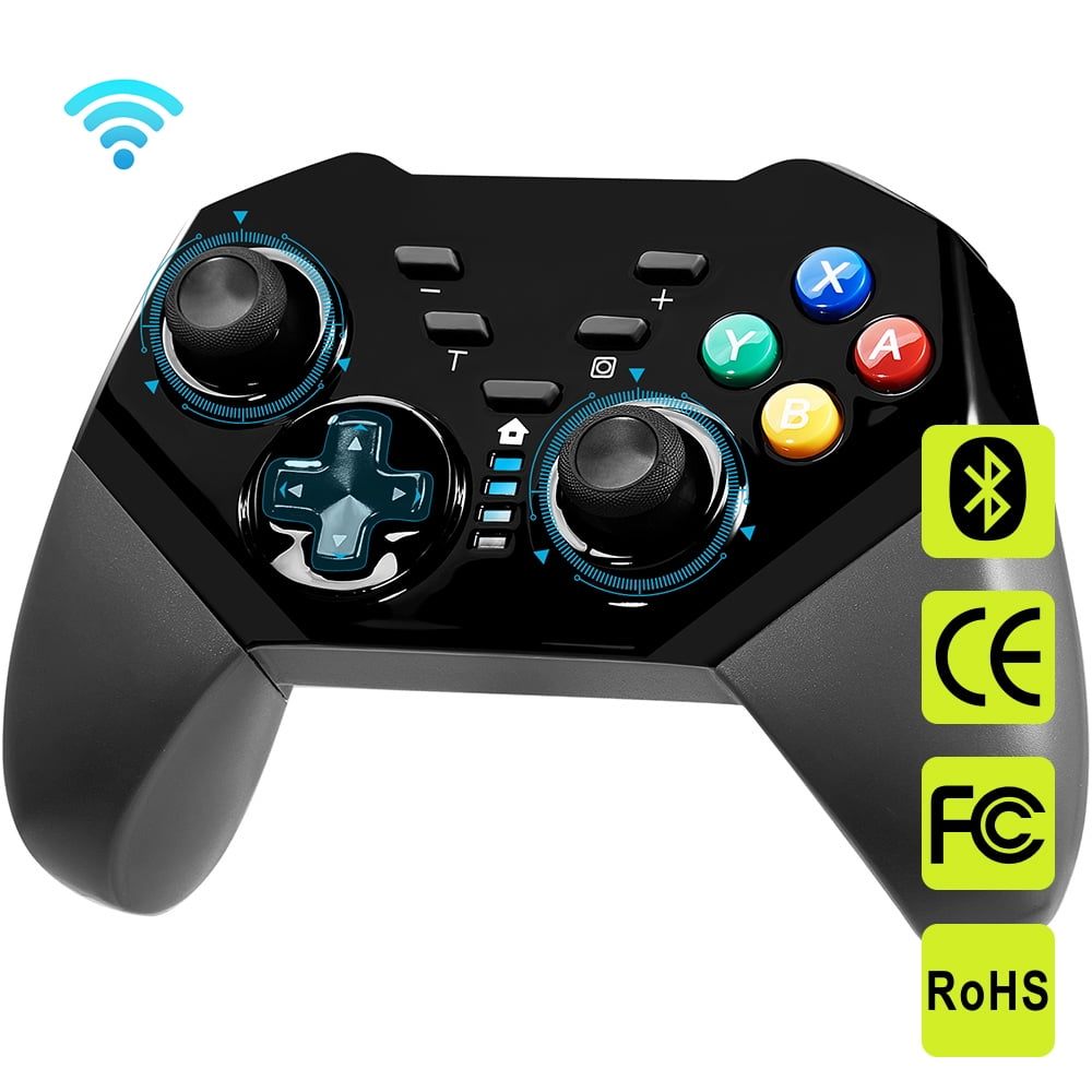 Picture of Motorola Y-D002-188 Wireless Remote Controller for Switch, Bluetooth Gaming Controller USB Gamepad Joystick for Switch Console, Windows PC, Android Device - Black