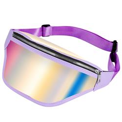 Picture of Motorola EPU-HOLO-PP Universal Womens Holographic Crossbody Chest Backpack & Waist Bag for Festival&#44; Raves&#44; Party & Travel - Purple Holographic