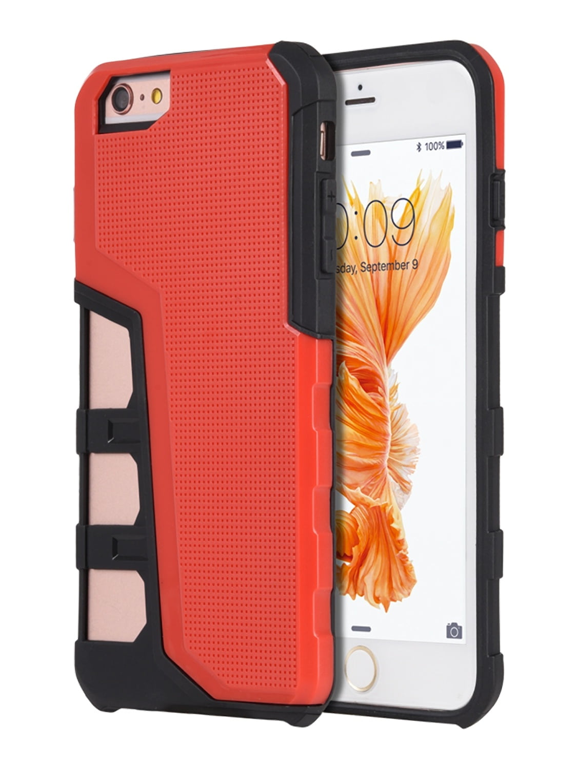 TCAIP6SL-HYPS-BKRD Hyper Sport Dual Hybrid TPU Case with PC Back Plate for iphone 6 & 6S Plus, Black & Red -  Dream Wireless