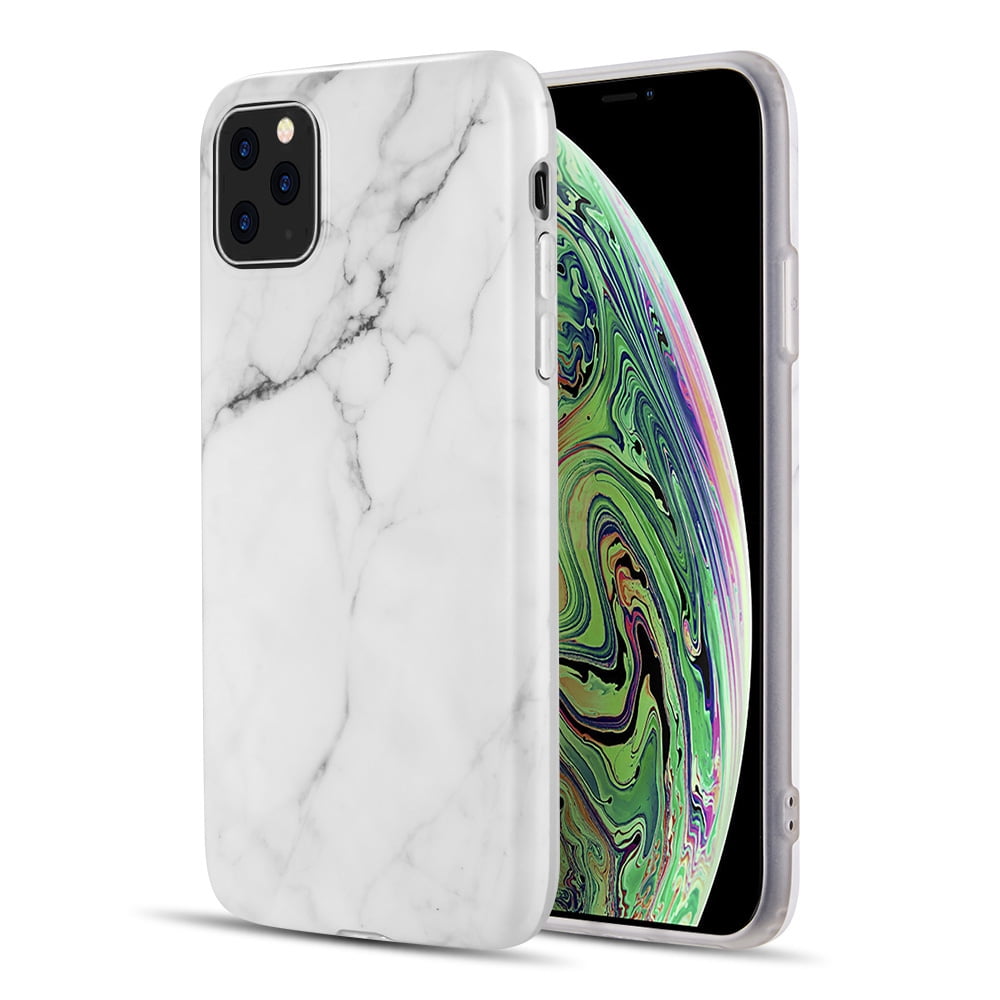 TIIP1267-MARB-WT Marble IMD Soft TPU Case for iPhone 12 Pro Max 6.7 - White -  Dream Wireless