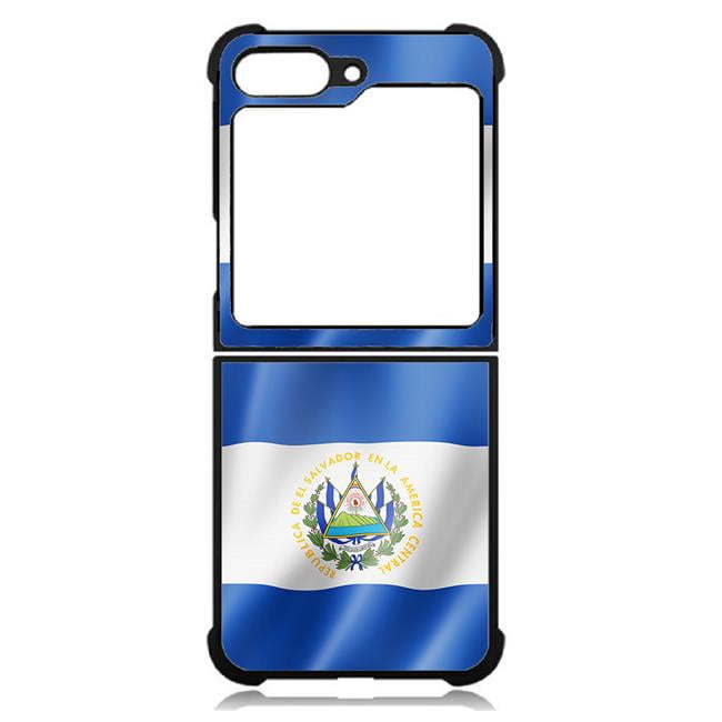 Picture of Dream Wireless TCASAMZFP5-CPD-022 High Resolution Design Print Case for Galaxy Z Flip5 5G&#44; Blue - El Salvador Flag