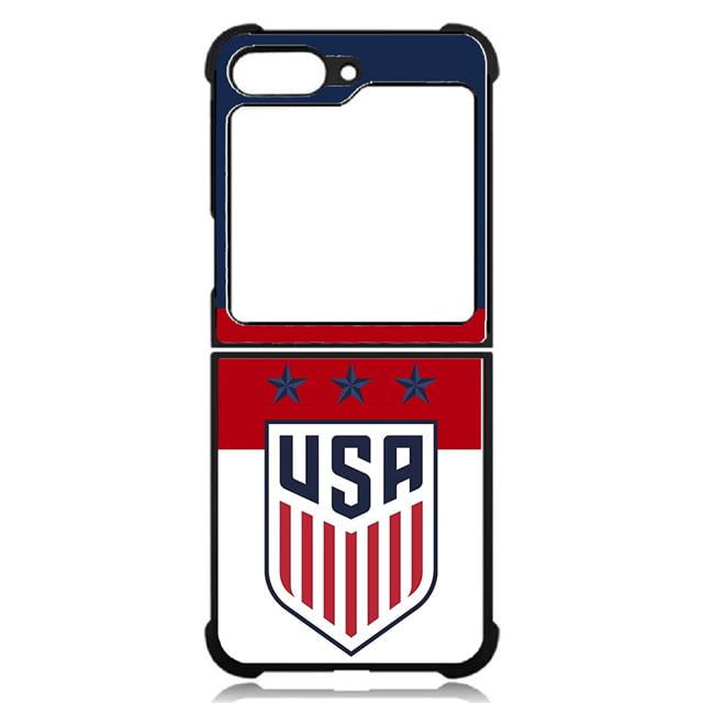 Picture of Dream Wireless TCASAMZFP5-CPD-025 High Resolution Design Print Case for Galaxy Z Flip5 5G&#44; Red - Team USA