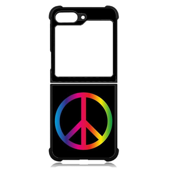 Picture of Dream Wireless TCASAMZFP5-CPD-028 High Resolution Design Print Case for Galaxy Z Flip5 5G&#44; Black - Peace