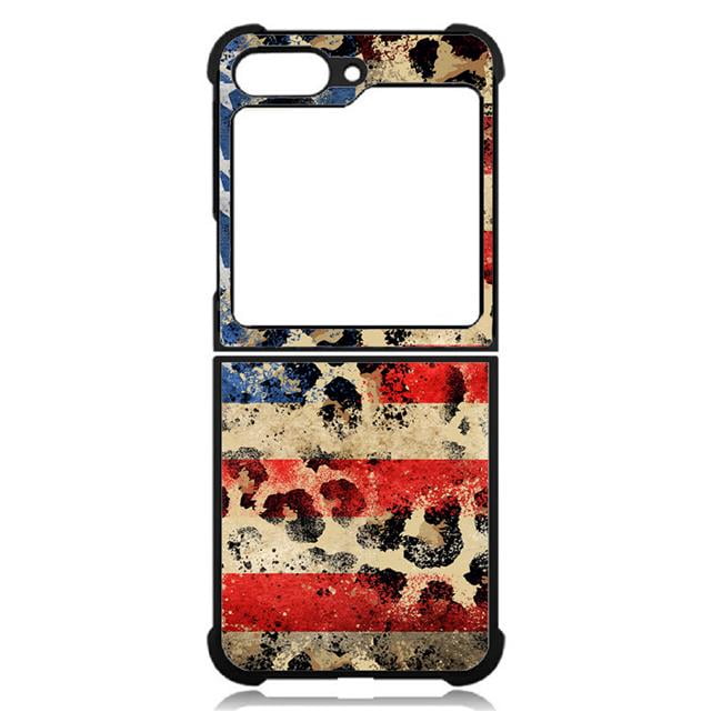 Picture of Dream Wireless TCASAMZFP5-CPD-033 High Resolution Design Print Case for Galaxy Z Flip5 5G&#44; Brown - Leopard USA