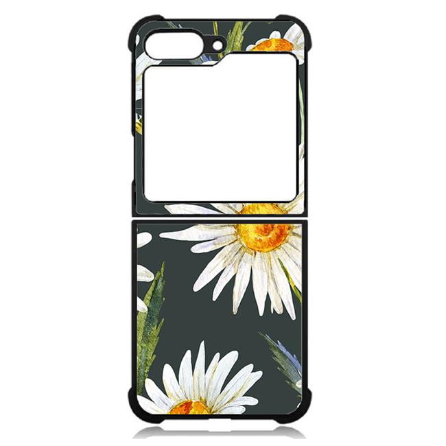 Picture of Dream Wireless TCASAMZFP5-CPD-035 High Resolution Design Print Case for Galaxy Z Flip5 5G&#44; White - Daisies