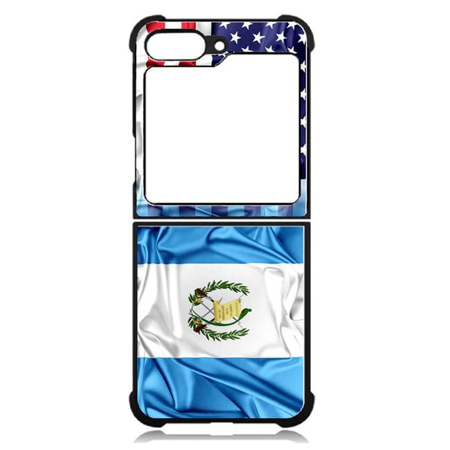 Picture of Dream Wireless TCASAMZFP5-CPD-058 High Resolution Design Print Case for Galaxy Z Flip5 5G&#44; Blue - American Guatemala Flag