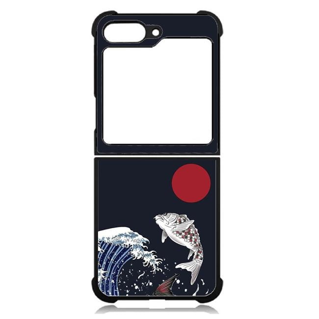 Picture of Dream Wireless TCASAMZFP5-CPD-060 High Resolution Design Print Case for Galaxy Z Flip5 5G&#44; Blue - Japanese Koy