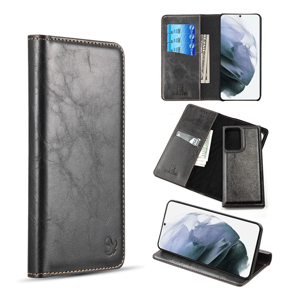 Picture of Dream Wireless LPFSAMA02S-GENT3-BK The Luxury Gentleman Series 3 Magnetic Flip Leather Wallet TPU Plus PC Case for Samsung Galaxy A02S&#44; Black