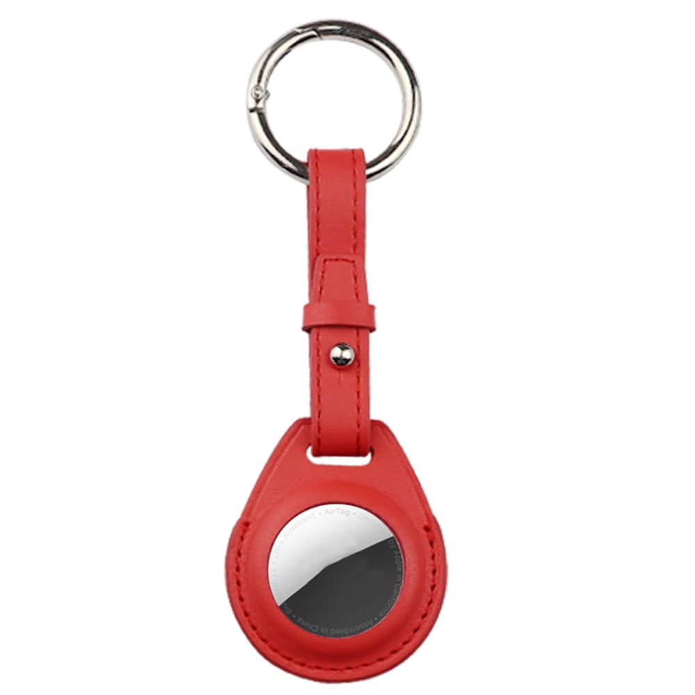 Picture of Dream Wireless ATAG-004-RD PU Leather Key Ring Protector for Airtag&#44; Cherry Red