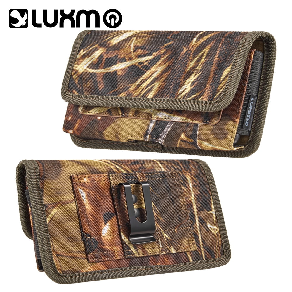Picture of Dream Wireless LPOTX-EUH-CAMO 7 in. Luxmo Extra Large OTX Size Horizontal Universal Military Camo Fabric Nylon Pouch with Dual Card Slots&#44; Brown - Camo