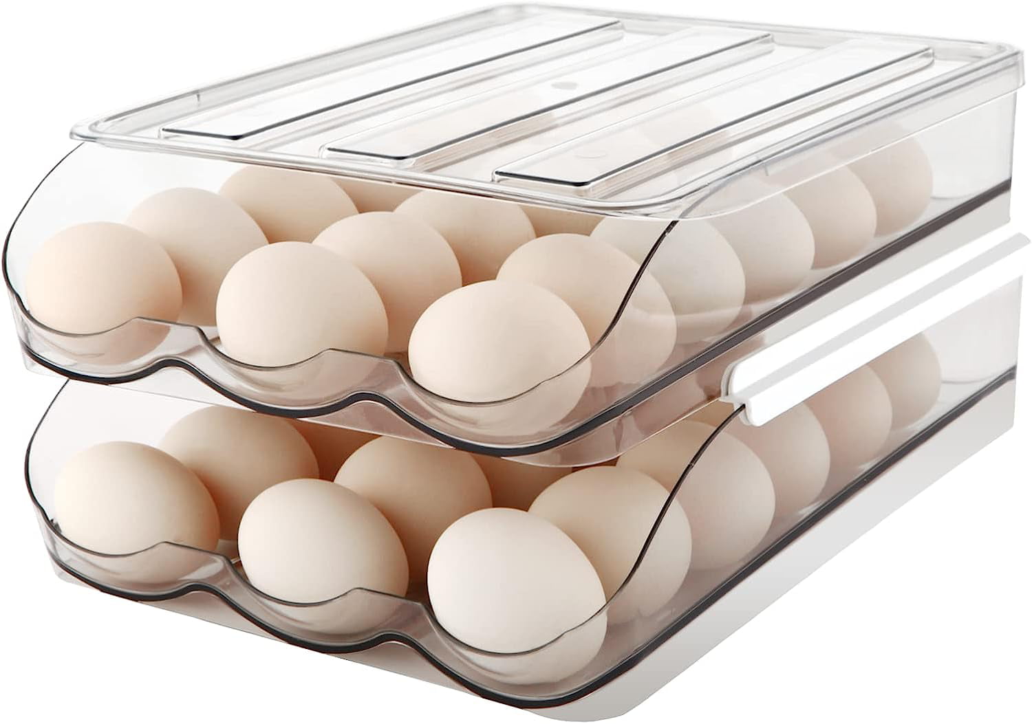 Picture of Dream Wireless HG-EGG2-CL Universal 2 Layers Egg Storage Tray&#44; Clear