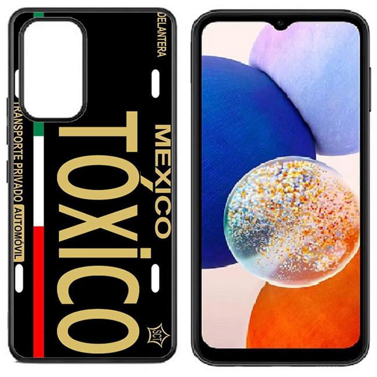 Picture of Dream Wireless TCASAMA545G-CPD-053 High Resolution Design Print Case for Galaxy A54 5G 2023&#44; Toxico - Black