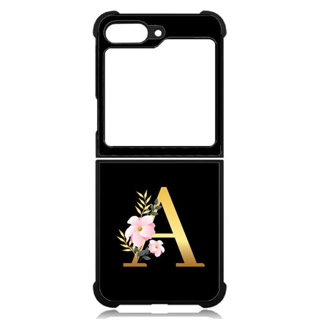Picture of Dream Wireless TCASAMZFP5-CPD-055 High Resolution Design Print Case for Galaxy Z Flip5 5G&#44; Letter A to Z - Black