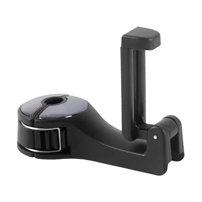 Picture of Dream Wireless HOCU-87-BK No. 87 Universal Lightweight Rear Seat Headrest Phone Holder Car Mount with Hanger Hook - Black