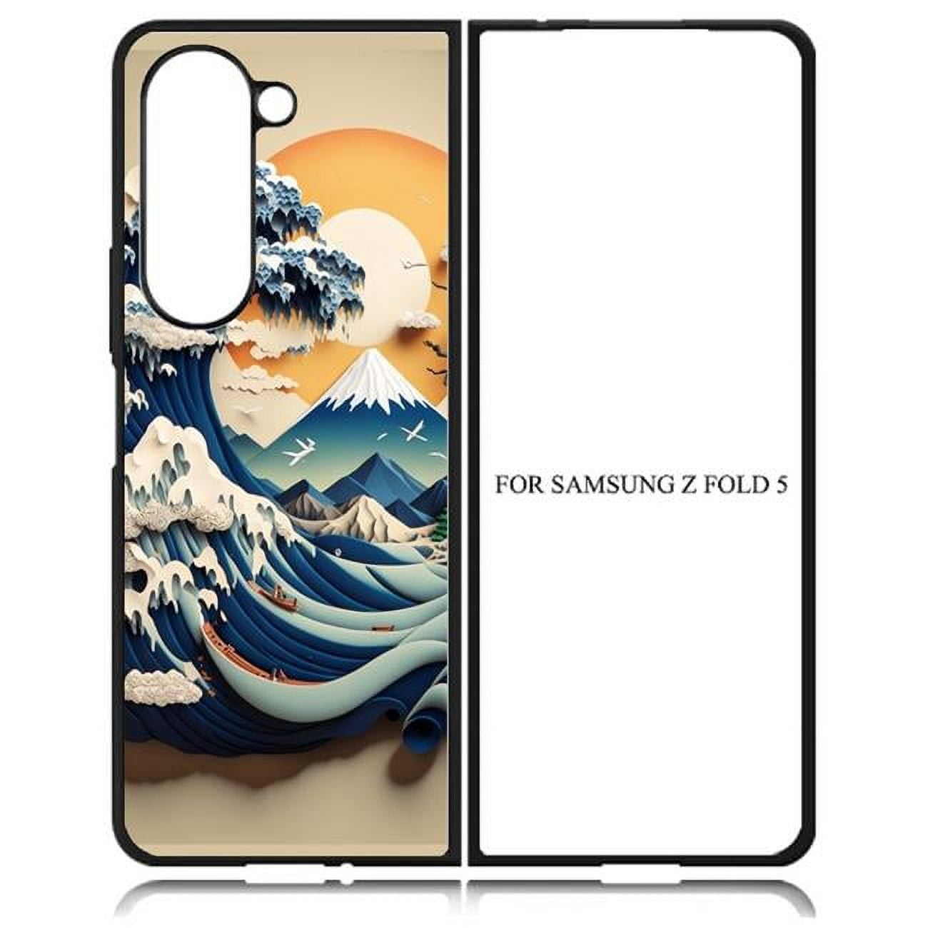 Picture of Dream Wireless TCASAMZFD5-CPD-044 High Resolution Design Print Case for Galaxy Z Folds 5G&#44; Mount Fiji - Brown
