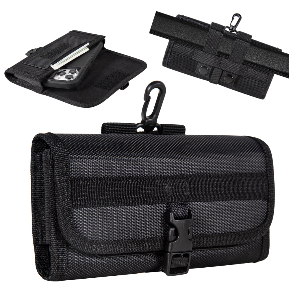 Picture of Dream Wireless LPLGGF-EUH5-BK 6.3 in. Luxmo Euv Horizontal Universal Nylon Pouch with Front Buckle - Black - Large