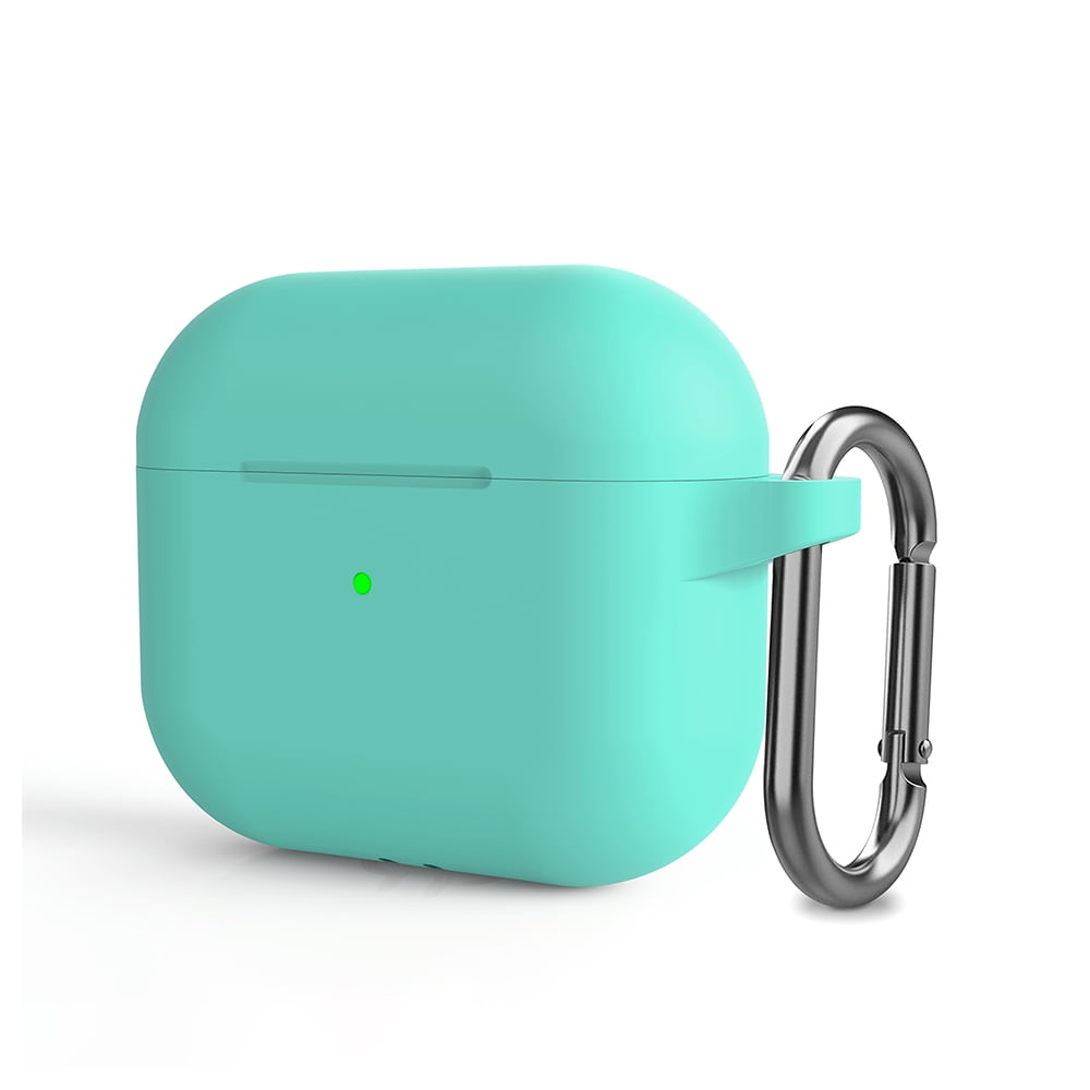 Picture of Dream Wireless CSAPR2-2MM-GR 2 mm Flexcone Thick Soft Silicone TPU Case with Attached Case Topper & Hook for Airpods Pro 2 2022 & 2023 - Mint Green